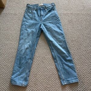 Everlane High Rise Straight Jeans Size 27